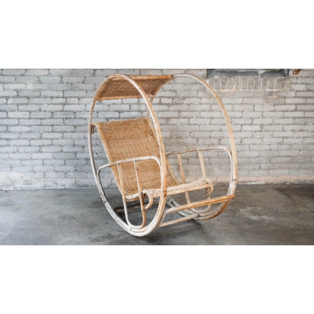 Mid-Century Modern Vintage Franco Bettonica “Dondolo" Lounge Chair For Sale - Image 3 of 18