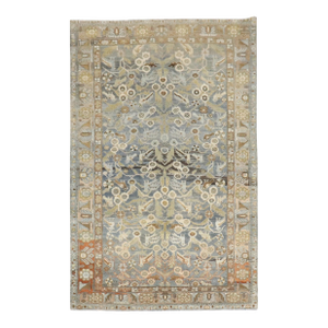 Antique Zabihi Collection Persian Bidjar Bird Rug