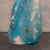 Glass 1960s Gradient Blue Gold Fleck Murano Attributed Glass Vase, Pear Shape For Sale - Image 7 of 12