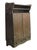 Solid oak Arts & Crafts storage cabinet in dark tones. It features fantastic joinery detailing, including butterfly joints...