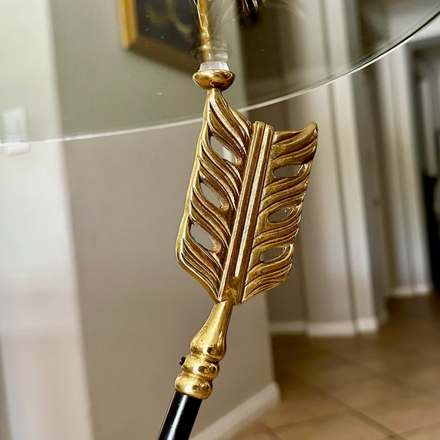 Pair of French Jansen Arrow Directoire Side Tables For Sale - Image 9 of 12