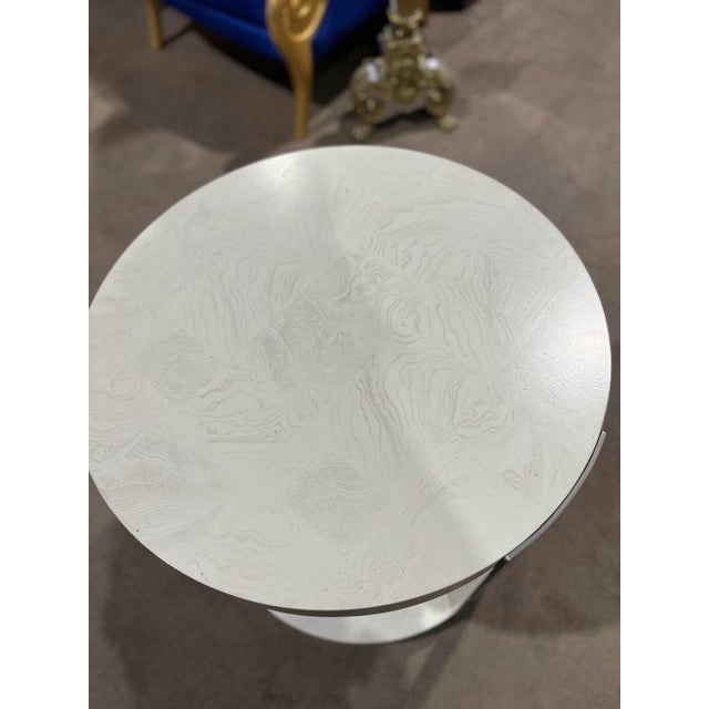 Ethan Allen Braemore Round Light Burled Wood Table Chairish