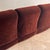 Maroon Vintage Three-Seater Sofa in Burgundy Red Velvet, Italy, 1970s For Sale - Image 8 of 11