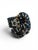 American 1940s Jet Beaded Memory Wire Haskell Style Bracelet For Sale - Image 3 of 5