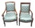 Antique Lounge Chairs in Mahogany, 1890, Set of 2 For Sale