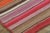 1950s Vintage Frazada Square Kilim in Vibrant Polychrome Striped Pattern - Rug & Kilim For Sale - Image 5 of 7