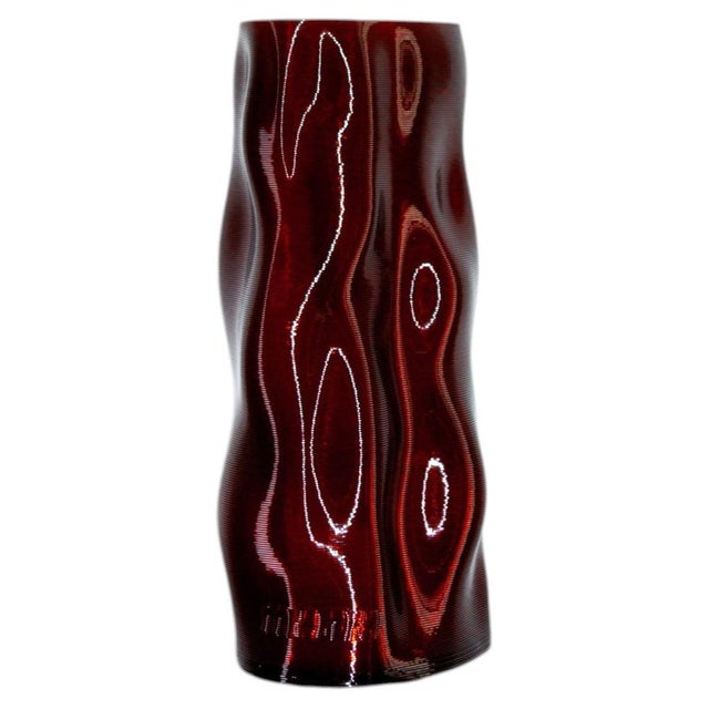 Tall Amber Magma Vase by Mana For Sale - Image 9 of 9