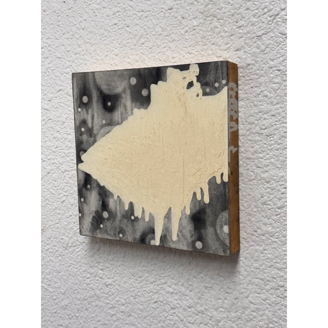 Design Plus Gallery presents an Abstract Acrylic on Board Wall Art by Unknown Artist. The artwork displays a textured...