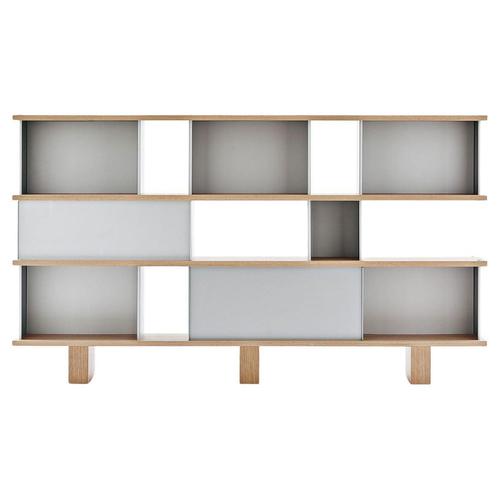Nuage Shelving Unit in Wood and Aluminium by Charlotte Perriand for Cassina For Sale - Image 9 of 12