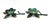 Pair of Vintage Verdigris Brass Floral Sculptures / Candle Holders – Hollywood Regency / Botanical Style For Sale - Image 10 of 10