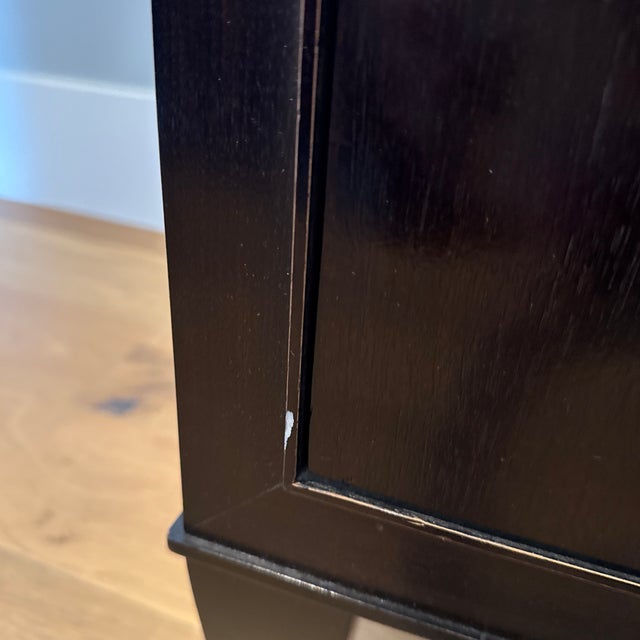 Wood Barbara Barry Tuxedo Tall Chest For Sale - Image 7 of 11