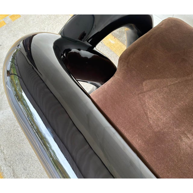 Chocolate Caracole Italian Modern Gelee Accent Chair For Sale - Image 8 of 8