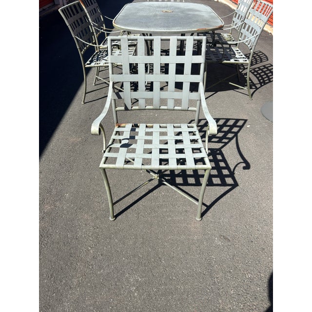 Silver Beautiful Vintage 10 Piece Brown Jordan Patio Set, Attributed For Sale - Image 8 of 10