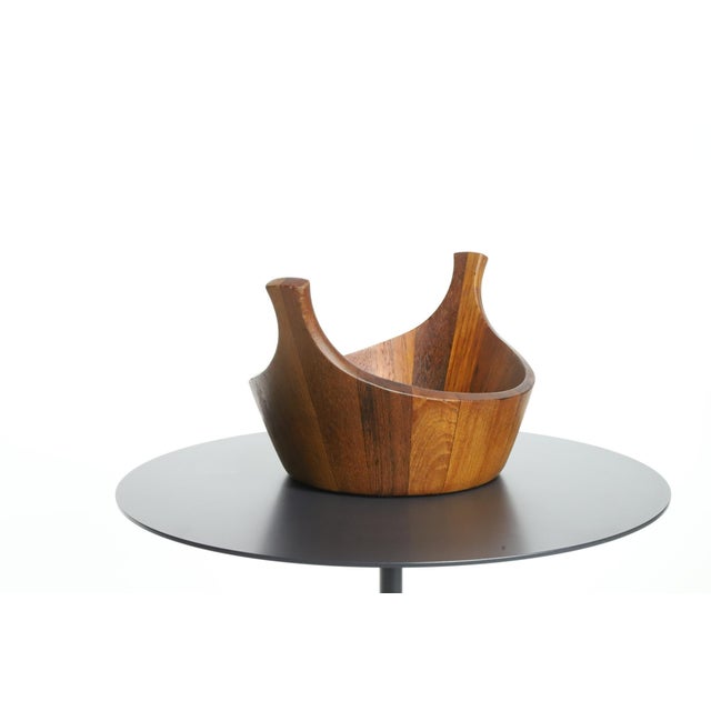 1950s Dansk Teak Staved Viking Salad Bowl by Jens Quistgaard For Sale - Image 12 of 17