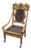 Antique Italian Carved Angel & Dolphin Burlwood Angel Chair For Sale
