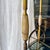 Cream Vintage Brass and Onyx Serving Trolley with Glass, 1960 For Sale - Image 8 of 12