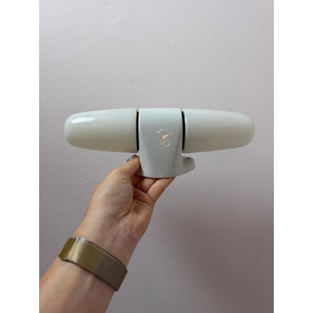 2000 - 2009 White Model 6068 Wall Lamp by Wilhelm Wagenfeld for Lindner For Sale - Image 5 of 11