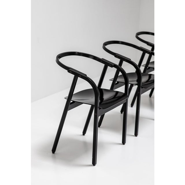 Otto Chairs from Werther Toffoloni, Set of 4 For Sale - Image 11 of 14