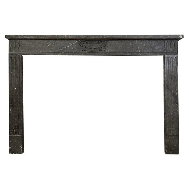Late 18th Century Louis XVI French Marble Fireplace Mantel, 1780s For Sale - Image 5 of 5