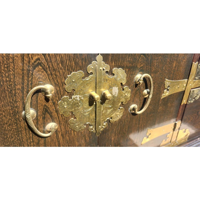 Korean Hutch Style Buffet and Hutch Set With Locks Chairish