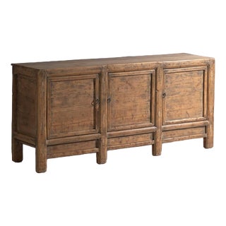 Antique 3-Door Sideboard in Pine, China, 1900 For Sale