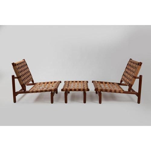 Armchairs with Ottoman by Tapiovaara for La Permanente Mobili Cantu’, Set of 3 For Sale - Image 10 of 10