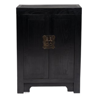 Early 20th Century Chinese Square Corner Locking Cabinet For Sale