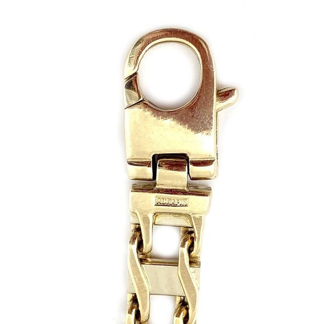 Mid 20th Century 14k Two-Tone Double Sided Gold Link Bracelet For Sale - Image 4 of 5