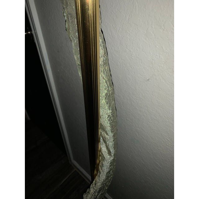 Glass Vintage Stiffel Brass Torchiere Floor Lamp With a Milk Glass Shade For Sale - Image 7 of 7