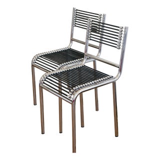 Sandows Chairs by René Herbst for Pallucco, 1980s, Set of 2 For Sale