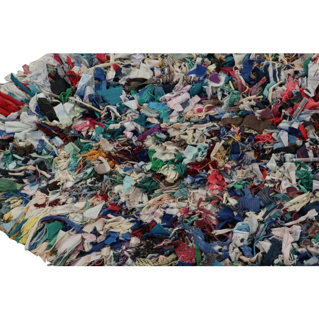 1950s 1950s Vintage Azilal Moroccan Rug With High Pile by Rug & Kilim For Sale - Image 5 of 7