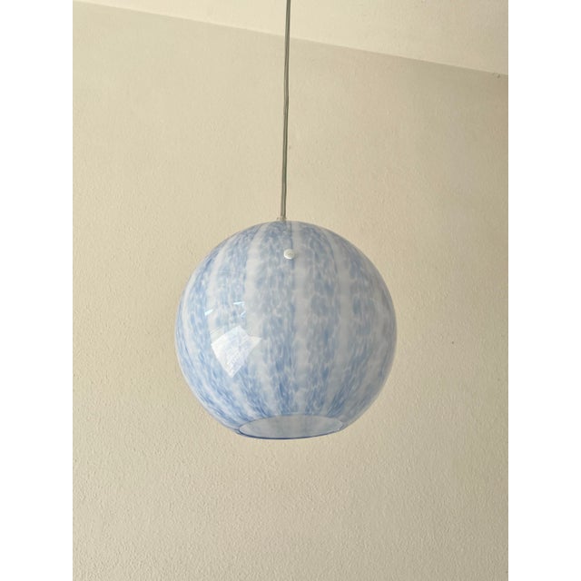 Glass Blue Tulipano 20 Pendant Light from La Murrina, 1990s For Sale - Image 7 of 17