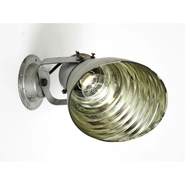 1930s Wall or Ceiling Lamp with Adjustable Mirrored Glass Lampshade by Adolf Meyer for Zeiss Ikon, 1930s For Sale - Image 5 of 16