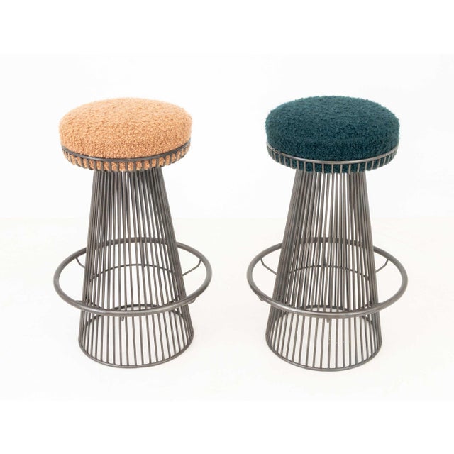 Contemporary Shells Inc. Arthur Umanoff for Contemporary Shells Bar Stools, Pair For Sale - Image 4 of 7