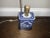 French Country 1980s Blue & White Foo Dog Table Lamp For Sale - Image 3 of 11