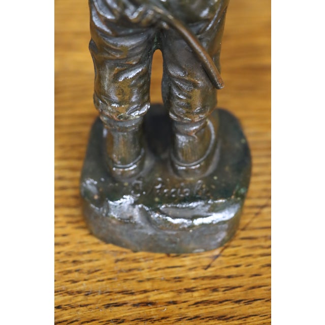 Bronze “Petite Courage” Boy by Giuseppe M. Piccole For Sale - Image 10 of 10