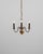 20th Century Belgian Colonial Revival Brass Three-Arm Chandelier For Sale - Image 17 of 18