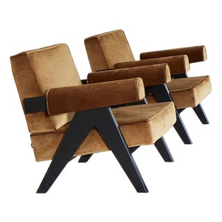 053 Capitol Complex Armchairs by Pierre Jeanneret for Cassina, Set of 2 For Sale