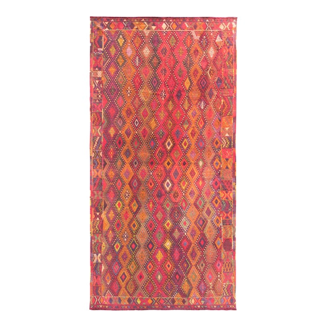 Vintage Uzbek Sumak Rug For Sale
