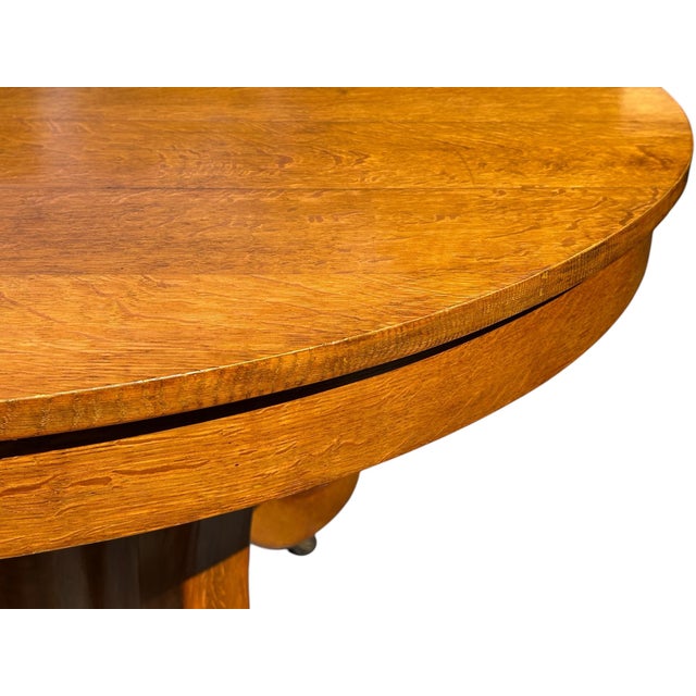 Wood Early 20thC American Empire Dining Table For Sale - Image 7 of 9