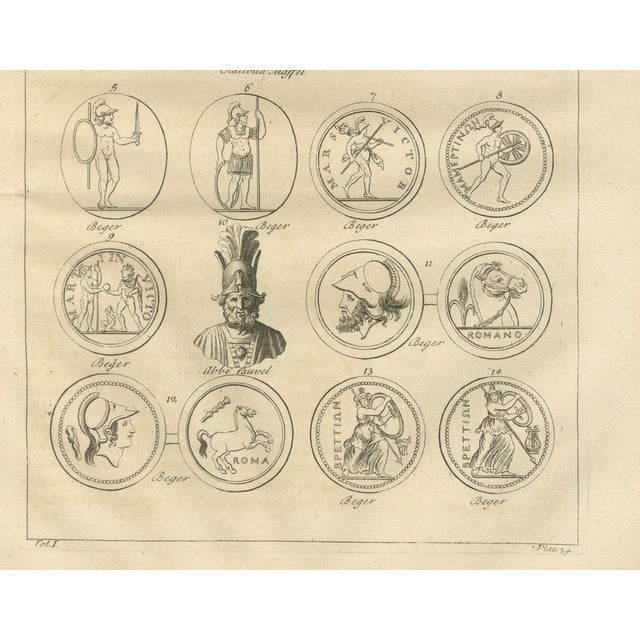 Early 18th Century Montfaucon, Antique Roman Mythology Scene, 1721, Engraving For Sale - Image 5 of 8