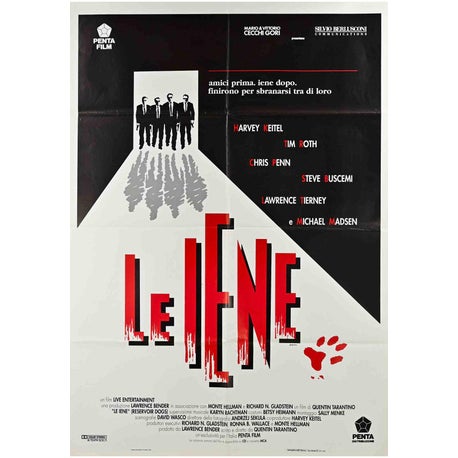 Vintage Reservoir Dogs Poster, Italy, 1990s For Sale