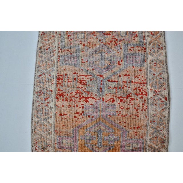 Antique Decorative Oushak Wool Runner Rug For Sale - Image 4 of 10