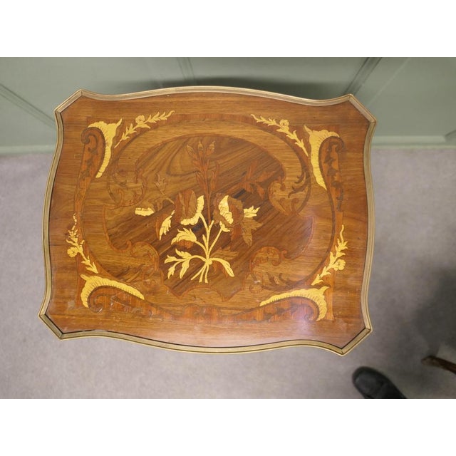 Wood French Ormolu and Walnut Side Cabinets, 1900s, Set of 2 For Sale - Image 7 of 8