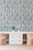 Tassel Trellis Grasscloth Wallpaper by House Party | Silk Ribbon Blue | 6 Yards For Sale In Charlotte - Image 6 of 8