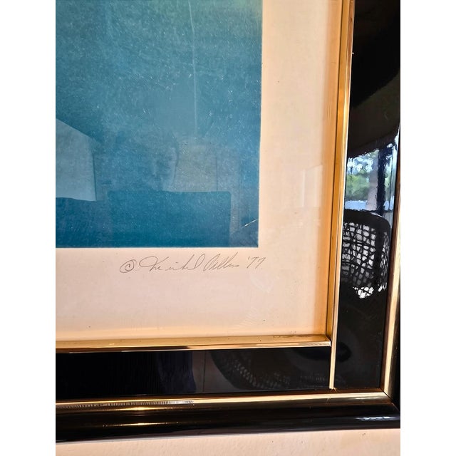 This 1977 original limited-edition lithograph by French-Canadian surrealist Michel Pellus is titled "Le Cliché." Hand-...
