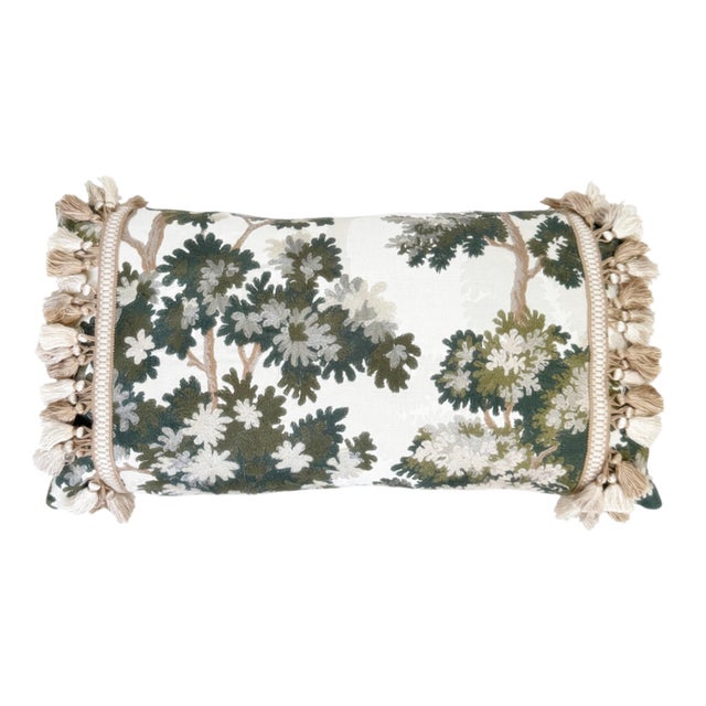 Not Yet Made - Made To Order La Canopee Lumbar Pillow - Verdant For Sale - Image 5 of 7
