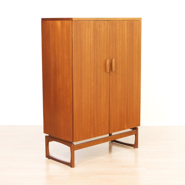 Wood Mid Century G-Plan Quadrille Teak Cabinet / Armoire For Sale - Image 7 of 12