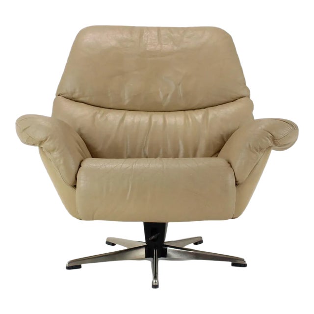 Large Scandinavian Adjustable Leather Armchair by Peem, 1970s For Sale