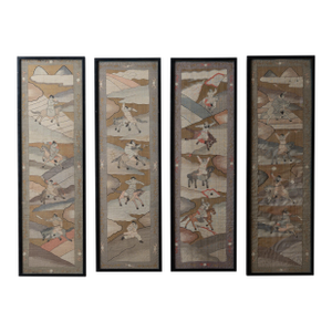 Chinese Silk Kesi Panels, 19th Century